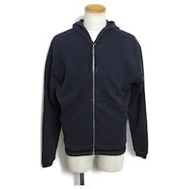 Prada-*prada hoodie rank A brand off Prada zip-up hoodie hoodie clothing tops cotton men's navy [used]-Navy blue
