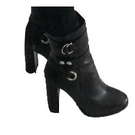Isabel Marant Aspeyn Black Leather Ankle Boots 38 Black