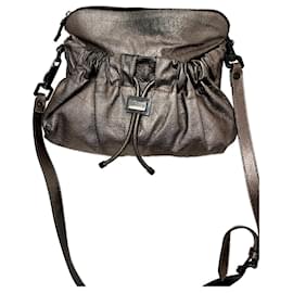 Burberry-Metallic Burberry shoulder or crossbody bag-Metallic,Bronze