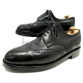 JM Weston-JM WESTON SHOES 589 DERBY TRIPLE INSOLES 8.5C 42 SHOES SHOES-Black