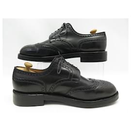 JM Weston-JM WESTON SHOES 589 DERBY TRIPLE INSOLES 8.5C 42 SHOES SHOES-Black