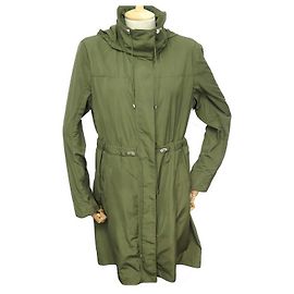 NEW MONCLER COAT MALACHITE GIUBBOTTO T4 XL 44 KHAKI JACKET WINDPROOF Khaki