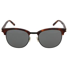 Óculos de sol de metal com armação redonda Saint Laurent Outro