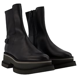 Robert Clergerie-Bey Boots in Black Leather-Black