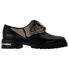 Toga Pulla-Derbies en Cuir Noir-Noir