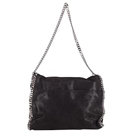 Stella Mc Cartney-Stella McCartney Falabella Mini-Einkaufstasche aus schwarzem recyceltem Polyester-Schwarz