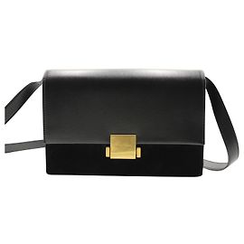 Borsa a spalla Saint Laurent Bellechasse in pelle nera Nero