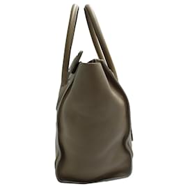 Céline-Celine Mini Luggage Tote in Brown Leather-Brown