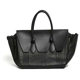 Céline KRAWATTETASCHE SCHWARZ PYTHON GM Schwarz