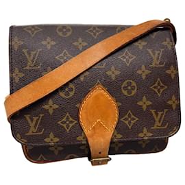 Louis Vuitton-LOUIS VUITTON Monogram Cartouchiere MM Shoulder Bag M51253 LV Auth 32137-Monogram