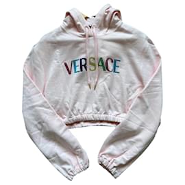 Versace-Top cropped Versace M-Rosa