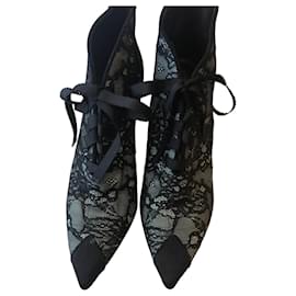 botines Stella Luna Negro Verde claro