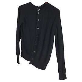 Junya Watanabe Docking-Strickjacke mit Asymmetrie Schwarz
