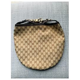 Gucci-Vintage Gucci monogram handbag-Beige