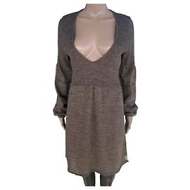 Elisa Cavaletti Wollkleid Braun Braun