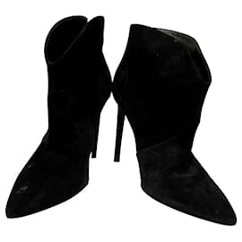 Saint Laurent-Saint Laurent Janice high heeled ankle boots-Black