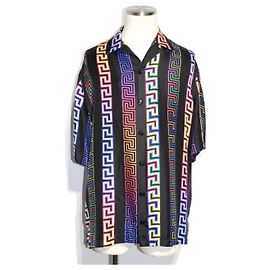 *Versace supera la camicia a maniche corte da uomo Multicolore