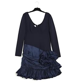 Christian Dior-HAUTE COUTURE NAVY FR40-Navy blue