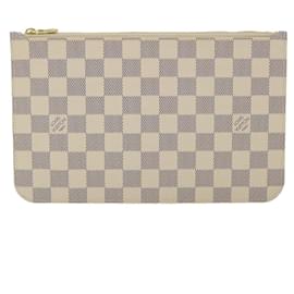 Louis Vuitton-Bolsa LOUIS VUITTON Damier Azur Neverfull MM LV Auth 32084-Outro