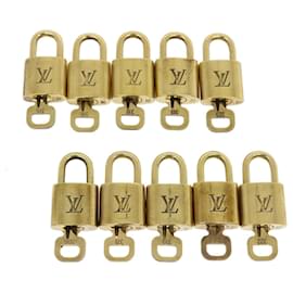 Louis Vuitton-Louis Vuitton padlock 10set Gold Tone LV Auth jk1699-Other