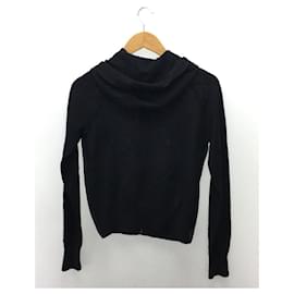 Prada-*PRADA SPORT Wool knit zip hoodie/riri zip/42/wool/BLK/plain [men's wear]-Black