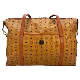 MCM VINTAGE WEEKENDER REISETASCHE Cognac