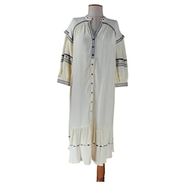 Robe Patty Ba&Sh Ecru Viscose Multicolore