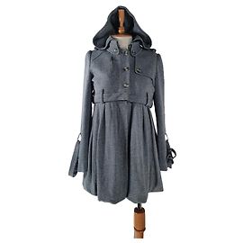 Chaqueta con capucha All Saints gris de algodón Gris