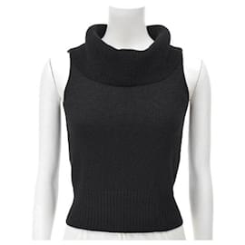 Fendi-Fendi Sleeveless Knitwear-Black