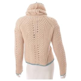 Fendi-Fendi Turtleneck Knit Sweater-Beige