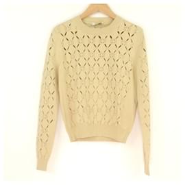 Fendi-Fendi Long Sleeve & Inner Knitwear-Beige