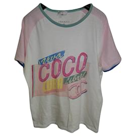 Top Chanel de algodón multicolor XS Multicolor
