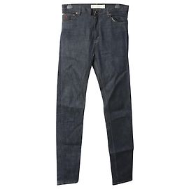 Vaqueros rectos japoneses de algodón azul de Victoria Beckham Gris