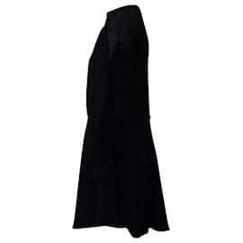 Balenciaga-Balenciaga Vintage Knit Dress in Navy Blue Rayon-Other,Python print