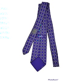 Hermès-Laços-Azul escuro