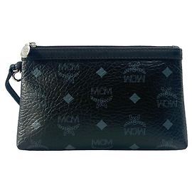 MCM MINI VISETOS CASE / POCHETTE BLACK Black