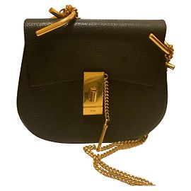 Sac à main Chloé en cuir noir Noir