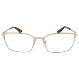Balenciaga-Balenciaga armação quadrada de metal para ótica-Dourado,Metálico