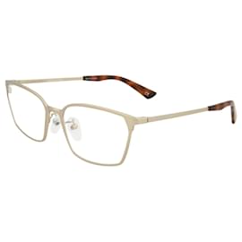 Balenciaga-Balenciaga armação quadrada de metal para ótica-Dourado,Metálico