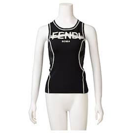 Fendi-FF Logo Sports Tank-Black