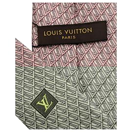 Louis Vuitton-Padrão cinza e rosa-Rosa