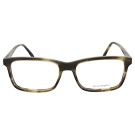 Alexander Mcqueen-Alexander McQueen Square Optical-Brown