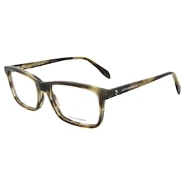Alexander Mcqueen-Alexander McQueen Square Optical-Brown