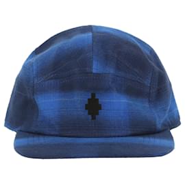 Autre Marque-Marcelo Burlon Check Flannel Five Panel Cap-Blue