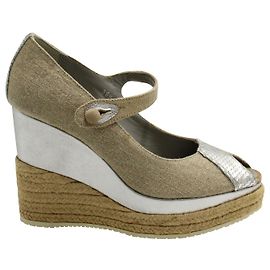 Hogan Beige Espadrilles mit Keilabsatz Fleisch