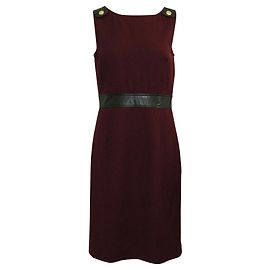 Tory Burch Vestido burdeos Roja Burdeos