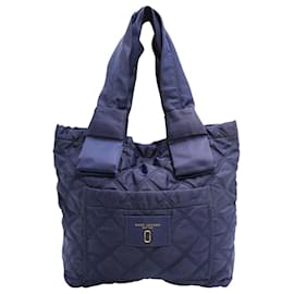 Marc Jacobs-Navy Blue Diamond Quilted Tote-Blue,Navy blue