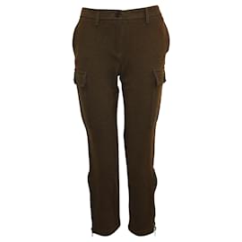 Alexander Mcqueen-Brown Pants with Cargo Pockets-Brown