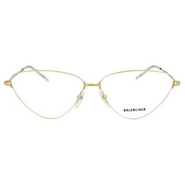 Balenciaga-Balenciaga Cat-Eye Frame Metal Optical Frames-Golden,Metallic