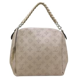 Louis Vuitton-Louis Vuitton Brown Monogram Mahina Babylone Chain BB-Brown,Beige